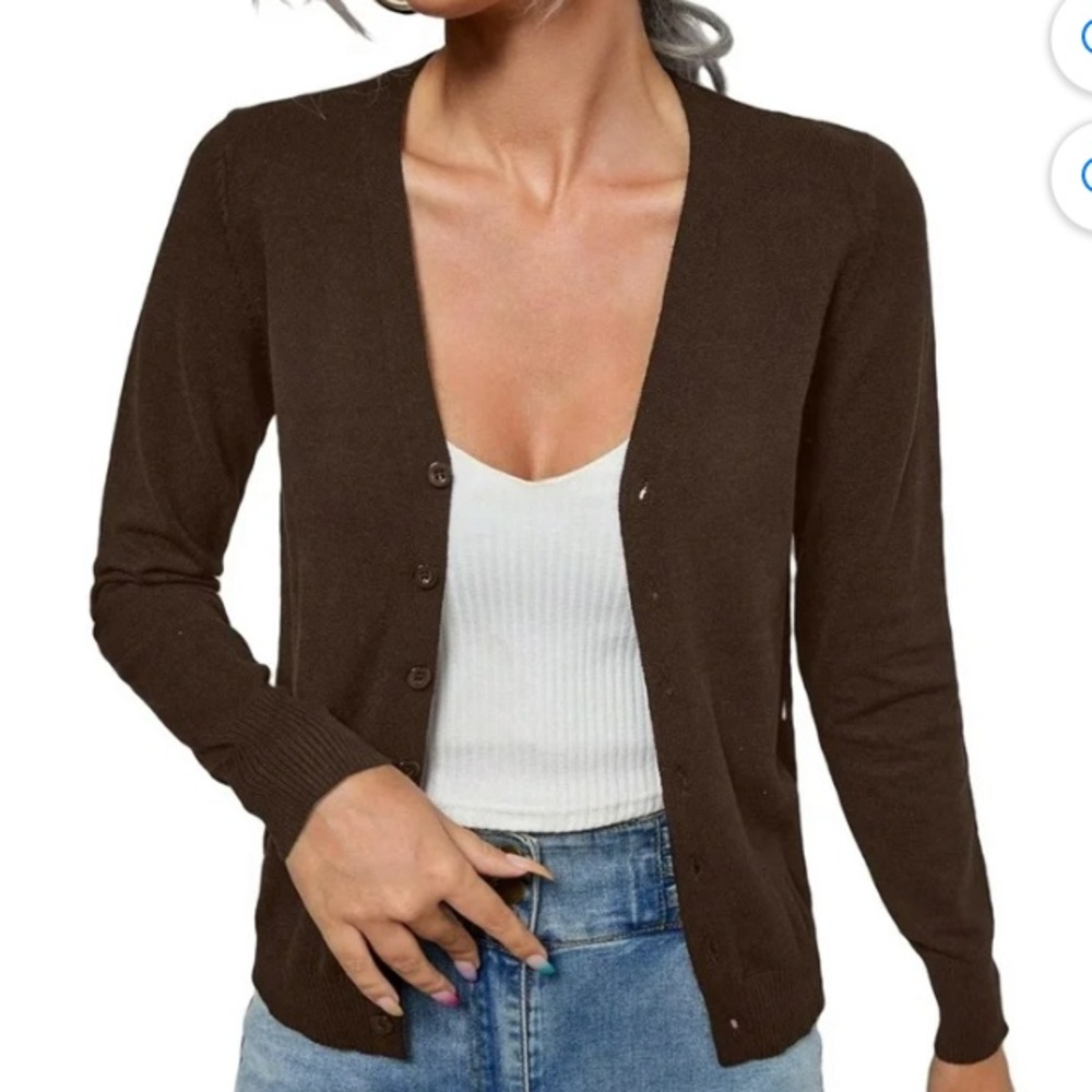 Clearance Chico's v neck Long Sleeve Open Front Cardigan Size 3 US XL